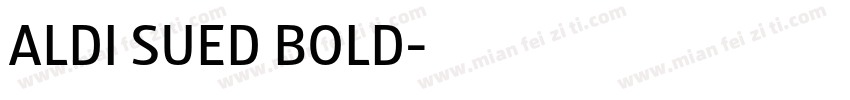 ALDI SUED BOLD字体转换